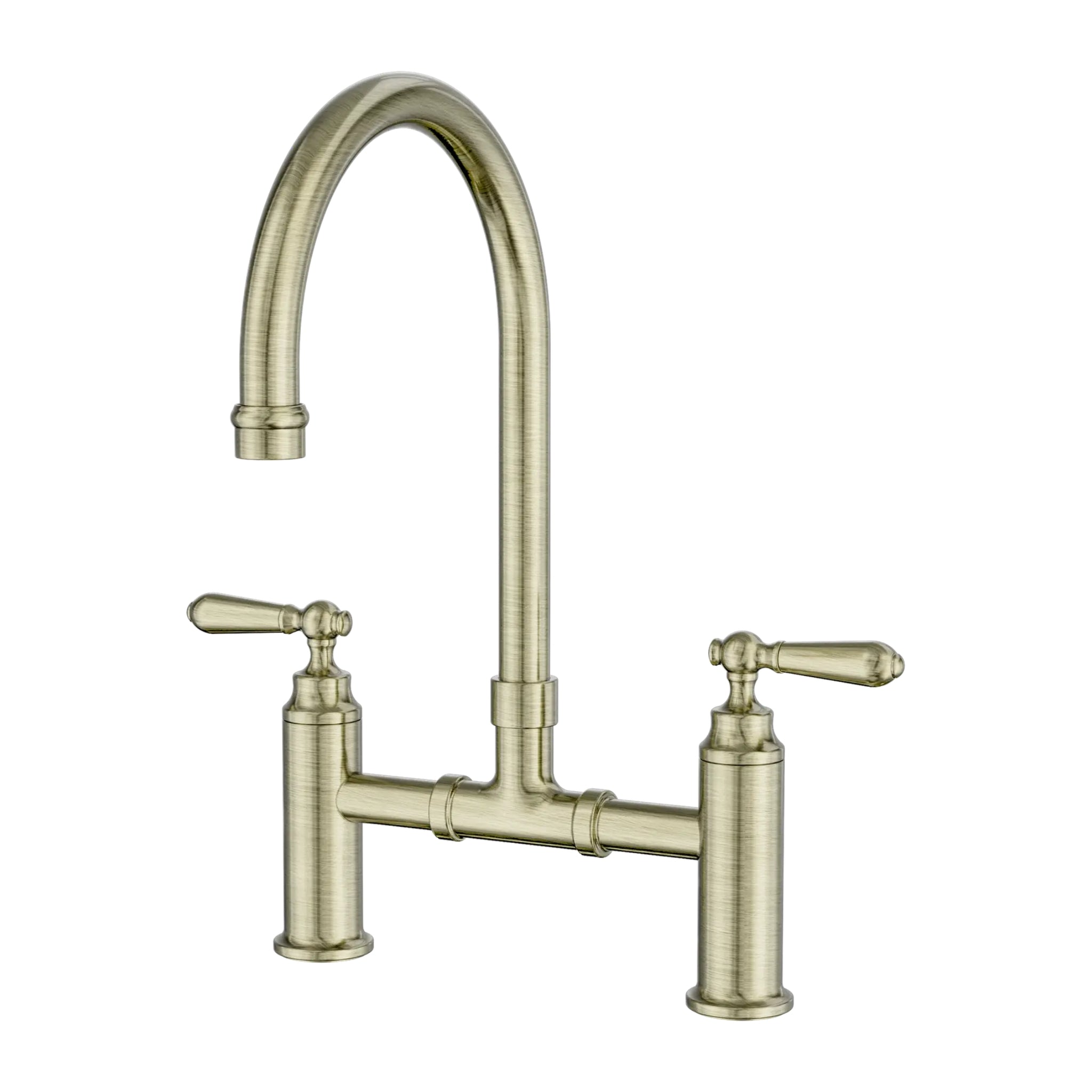 NERO YORK BRIDGE KITCHEN SET 385MM AGED BRASS