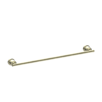 NERO YORK NON HEATED SINGLE TOWEL RAIL 600MM AGED BRASS