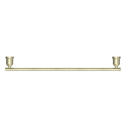 NERO YORK NON HEATED SINGLE TOWEL RAIL 600MM AGED BRASS