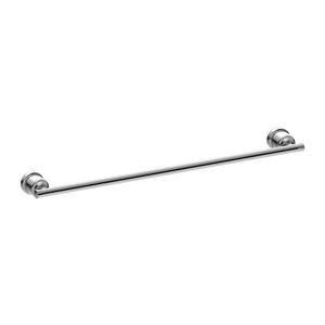 NERO YORK NON-HEATED SINGLE TOWEL RAIL 600MM CHROME