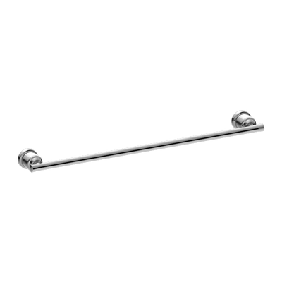NERO YORK NON-HEATED SINGLE TOWEL RAIL 600MM CHROME