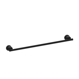 NERO YORK NON-HEATED SINGLE TOWEL RAIL 600MM MATTE BLACK