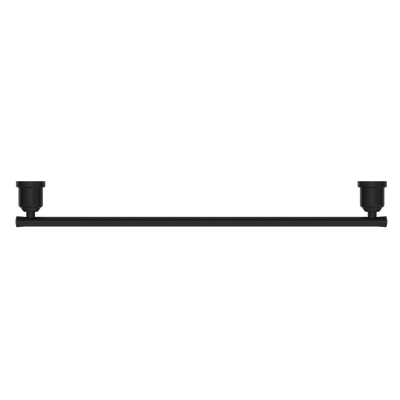 NERO YORK NON-HEATED SINGLE TOWEL RAIL 600MM MATTE BLACK