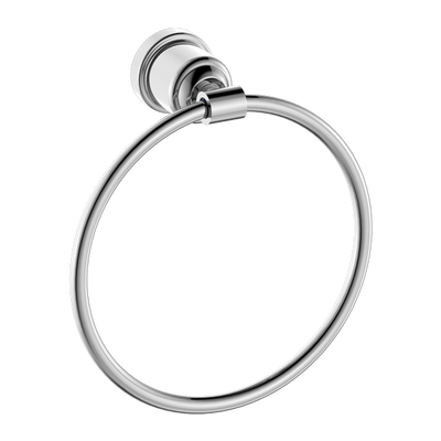 NERO YORK TOWEL RING 199MM CHROME