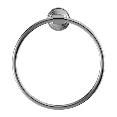 NERO YORK TOWEL RING 199MM CHROME