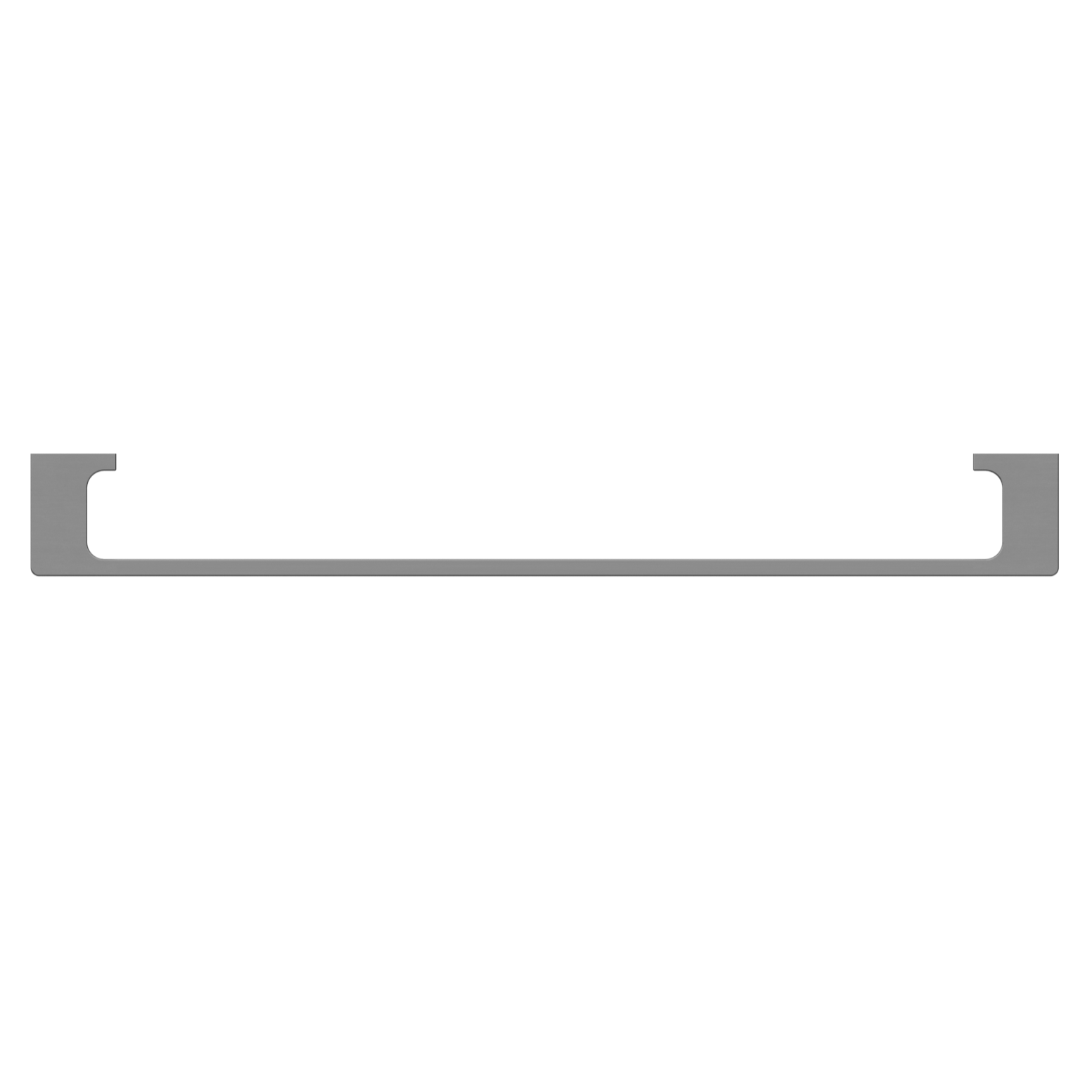 NERO PEARL NON-HEATED SINGLE TOWEL RAIL GUN METAL (AVAILABLE IN 600MM AND 800MM)