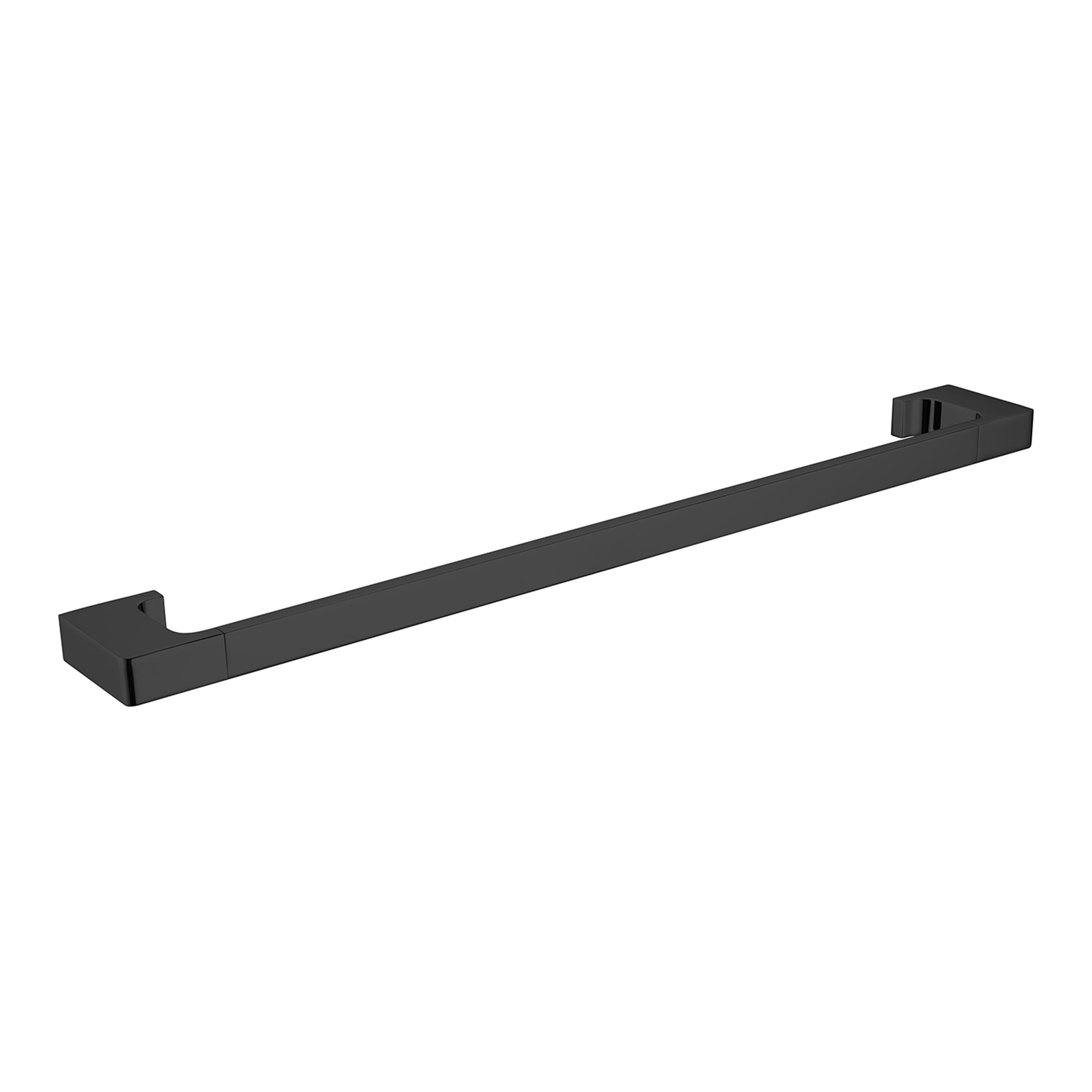 NERO PEARL NON-HEATED SINGLE TOWEL RAIL MATTE BLACK (AVAILABLE IN 600MM AND 800MM)