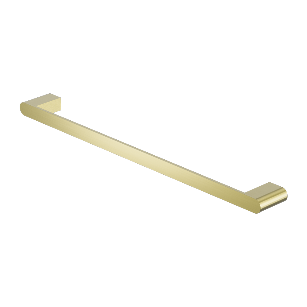 NERO BIANCA NON-HEATED SINGLE TOWEL RAIL BRUSHED GOLD (AVAILABLE IN 600MM AND 800MM)