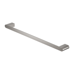 NERO BIANCA NON-HEATED SINGLE TOWEL RAIL BRUSHED NICKEL (AVAILABLE IN 600MM AND 800MM)
