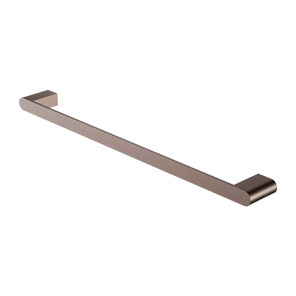 NERO BIANCA NON-HEATED SINGLE TOWEL RAIL BRUSHED BRONZE (AVAILABLE IN 600MM AND 800MM)