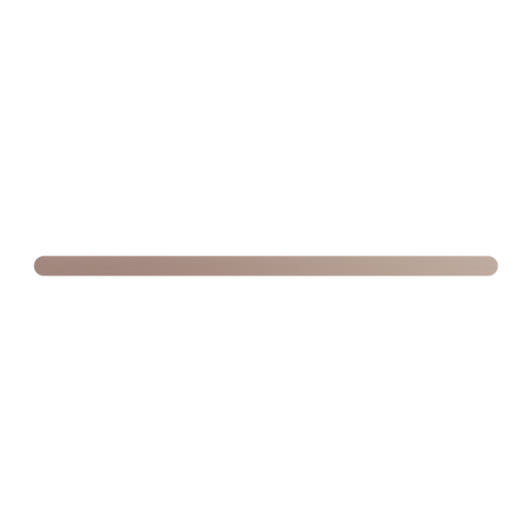 NERO BIANCA NON-HEATED SINGLE TOWEL RAIL BRUSHED BRONZE (AVAILABLE IN 600MM AND 800MM)