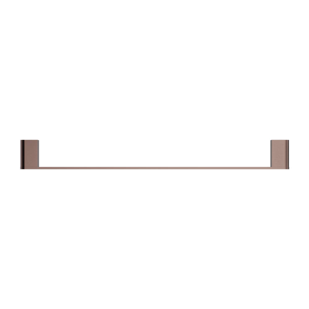 NERO BIANCA NON-HEATED SINGLE TOWEL RAIL BRUSHED BRONZE (AVAILABLE IN 600MM AND 800MM)