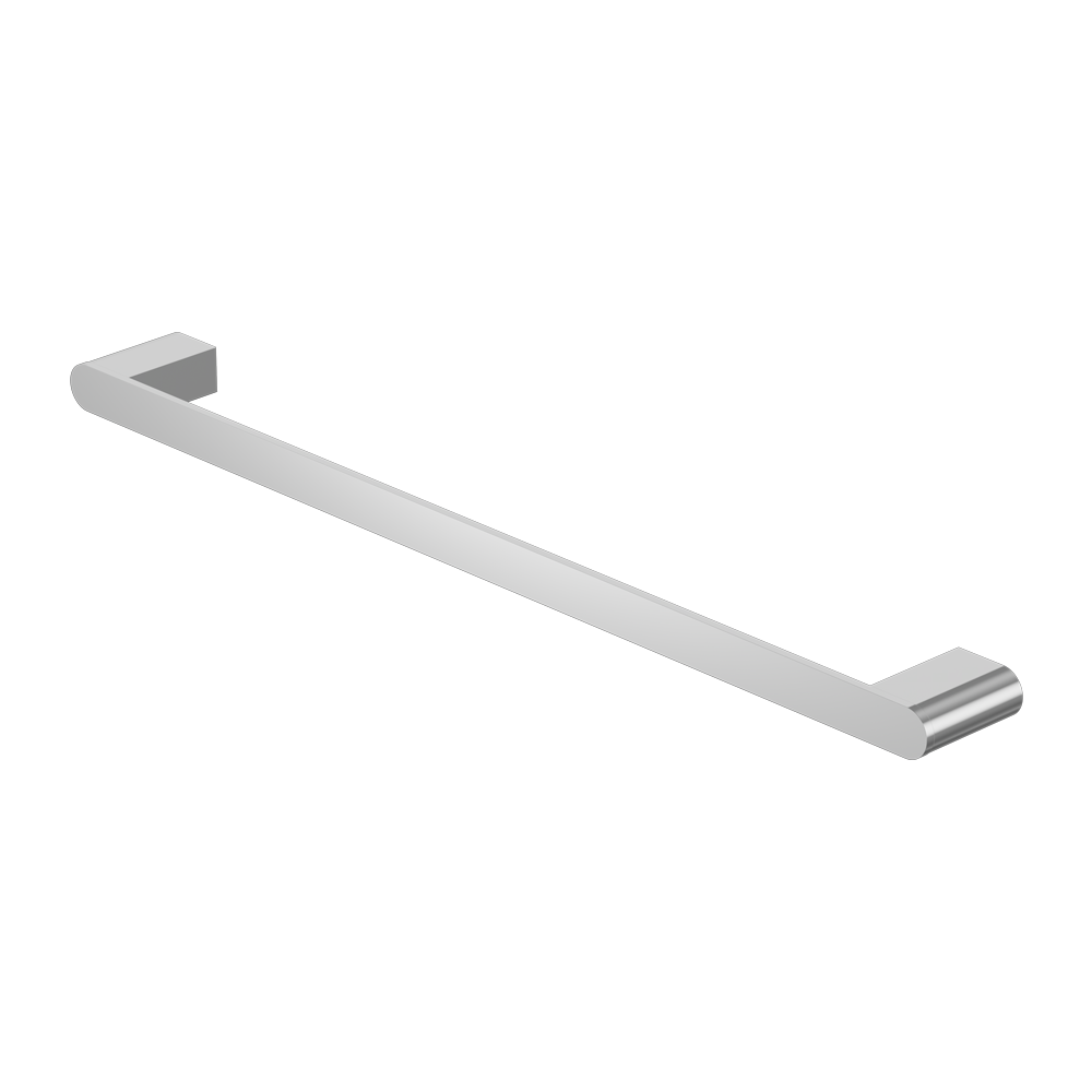 NERO BIANCA NON-HEATED SINGLE TOWEL RAIL CHROME (AVAILABLE IN 600MM AND 800MM)