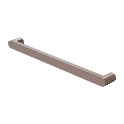 NERO BIANCA SINGLE HEATED TOWEL RAIL BRUSHED BRONZE 632MM