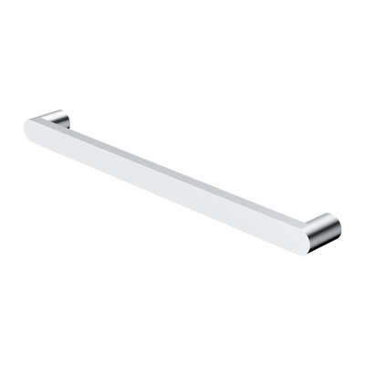 NERO BIANCA SINGLE HEATED TOWEL RAIL CHROME 632MM