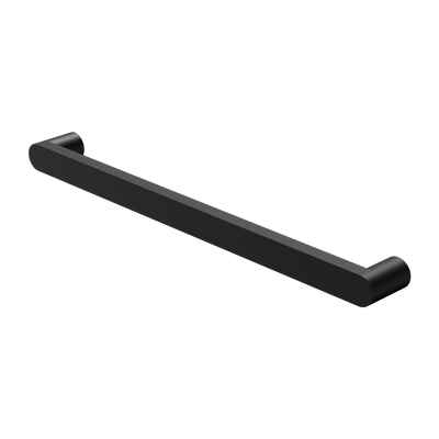 NERO BIANCA SINGLE HEATED TOWEL RAIL MATTE BLACK 632MM