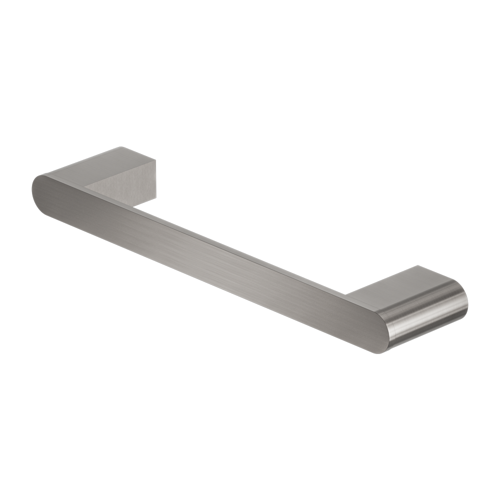 NERO BIANCA HAND TOWEL RAIL 300MM BRUSHED NICKEL