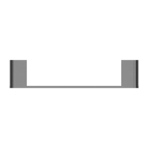 NERO BIANCA HAND TOWEL RAIL 300MM GUN METAL