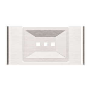 NERO BIANCA SOAP DISH HOLDER 193MM BRUSHED NICKEL