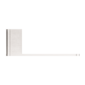 NERO BIANCA TOILET ROLL HOLDER 180MM BRUSHED NICKEL