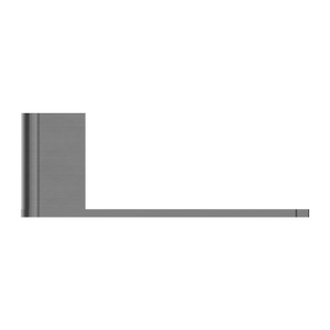 NERO BIANCA TOILET ROLL HOLDER 180MM GUN METAL