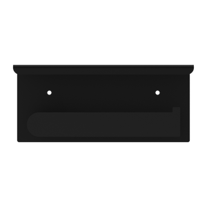 NERO BIANCA TOILET ROLL HOLDER WITH PHONE HOLDER 185MM MATTE BLACK