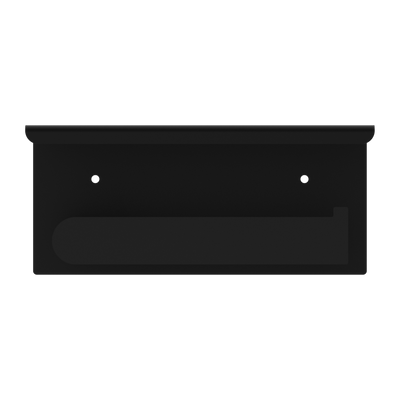 NERO BIANCA TOILET ROLL HOLDER WITH PHONE HOLDER 185MM MATTE BLACK