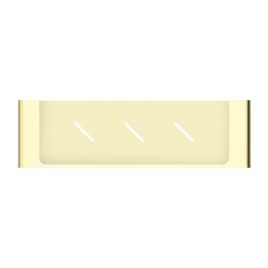 NERO BIANCA METAL SHOWER SHELF 423MM BRUSHED GOLD