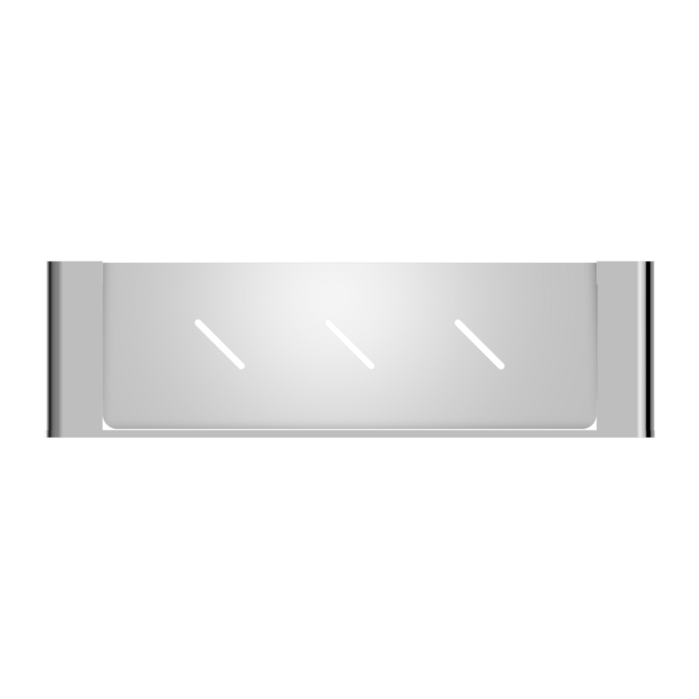 NERO BIANCA METAL SHOWER SHELF 423MM CHROME