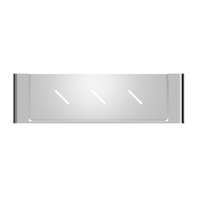 NERO BIANCA METAL SHOWER SHELF 423MM CHROME