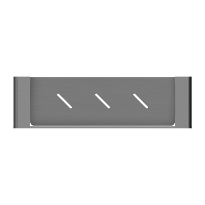 NERO BIANCA METAL SHOWER SHELF 423MM GUN METAL