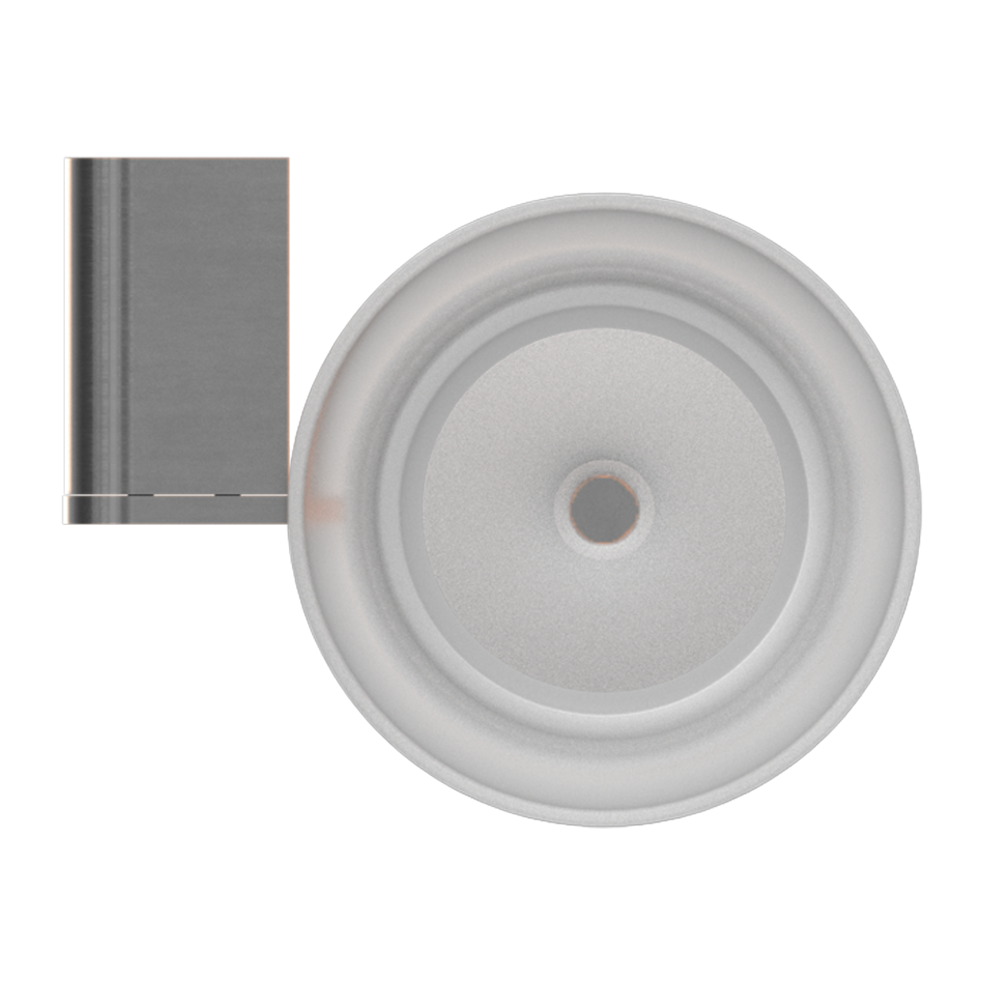 NERO BIANCA TOILET BRUSH HOLDER 342MM GUN METAL