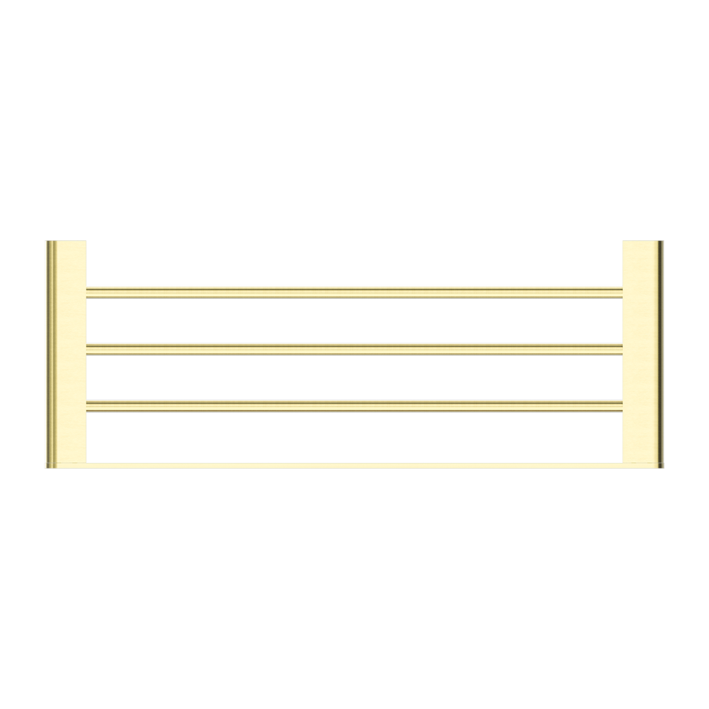 NERO BIANCA NON-HEATED TOWEL RACK 600MM BRUSHED GOLD