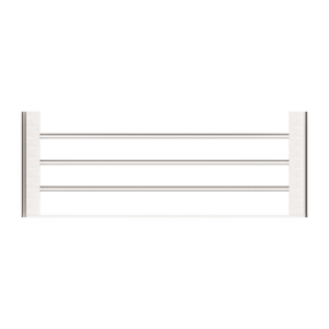 NERO BIANCA NON-HEATED TOWEL RACK 600MM BRUSHED NICKEL