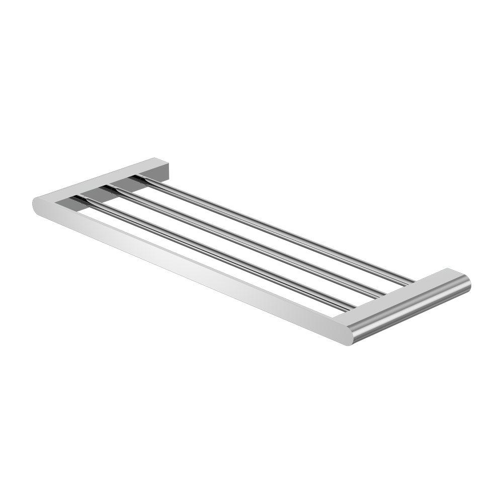 NERO BIANCA NON-HEATED TOWEL RACK 600MM CHROME