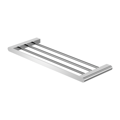 NERO BIANCA NON-HEATED TOWEL RACK 600MM CHROME