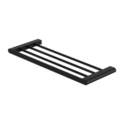 NERO BIANCA NON-HEATED TOWEL RACK 600MM  MATTE BLACK