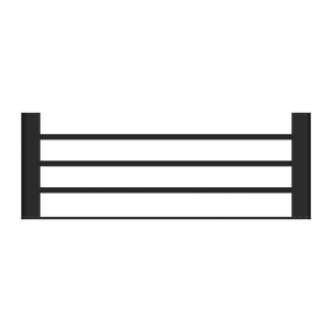 NERO BIANCA NON-HEATED TOWEL RACK 600MM  MATTE BLACK