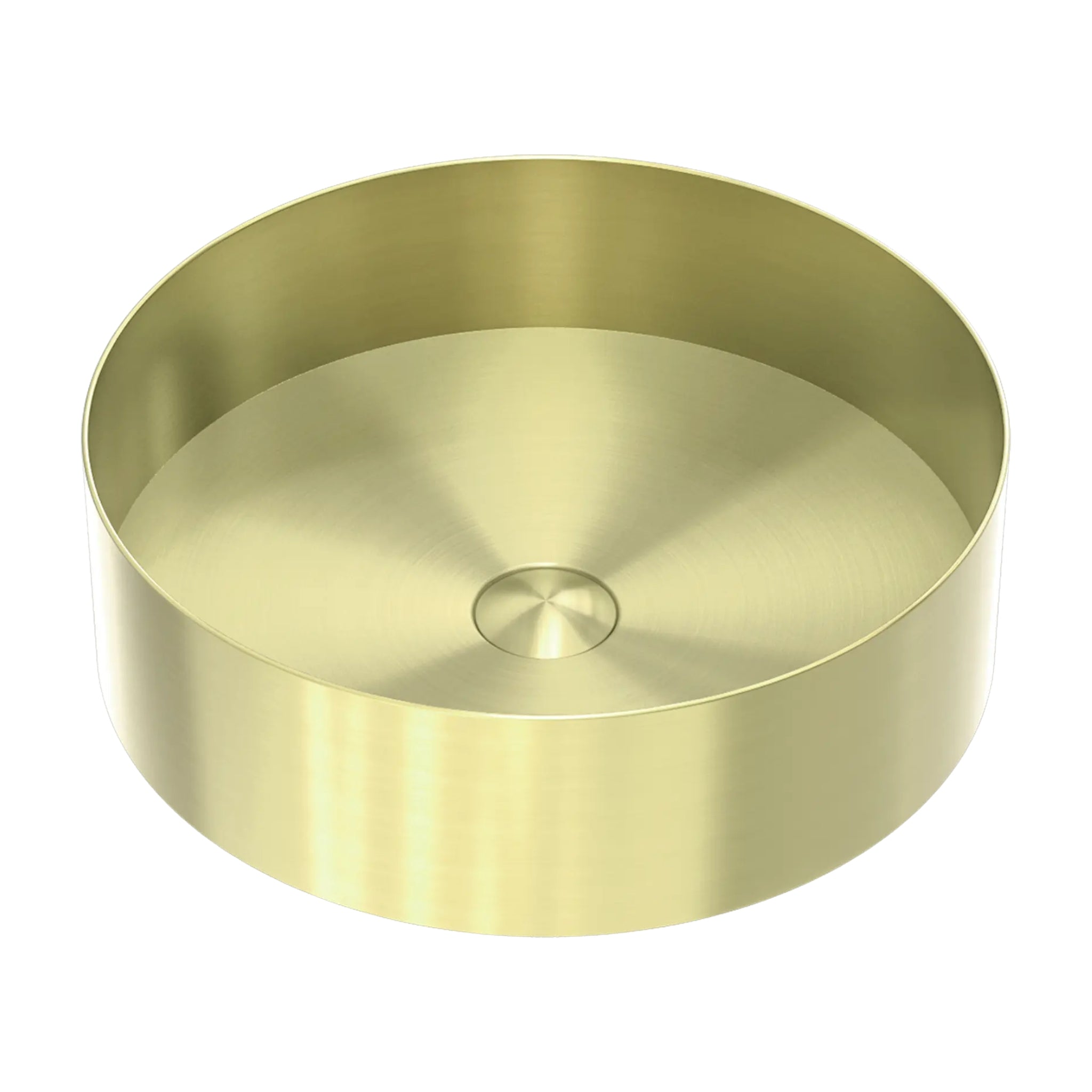 NERO OPAL ROUND STAINLESS STEEL BASIN BRUSHED GOLD 400MM