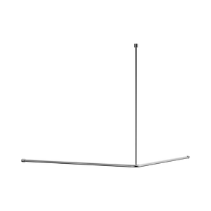 NERO MECCA CARE CURTAIN RAIL 1200X1200MM 90 DEGREE CHROME