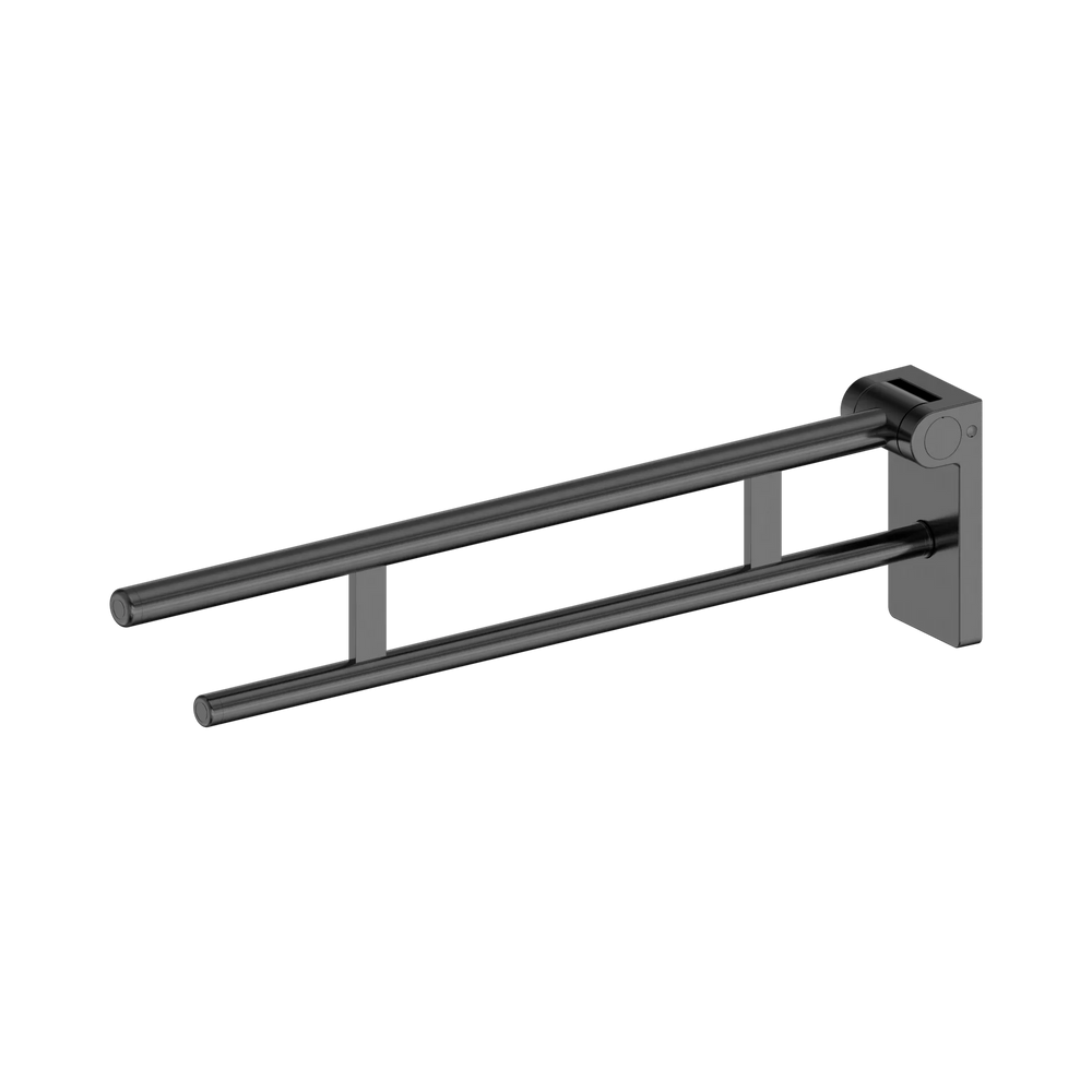 NERO MECCA CARE FOLDABLE TOILET SUPPORT ARM 808MM GUN METAL