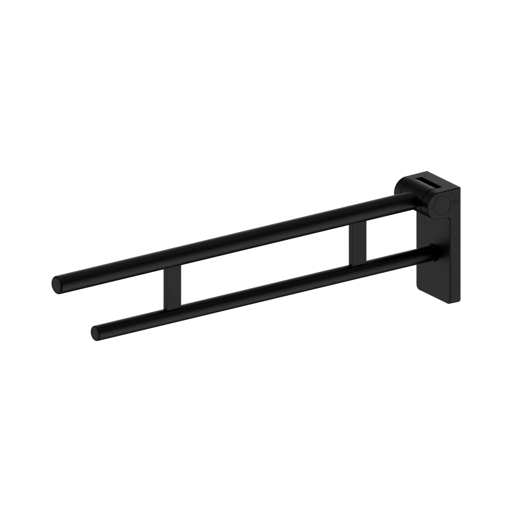 NERO MECCA CARE FOLDABLE TOILET SUPPORT ARM 808MM MATTE BLACK