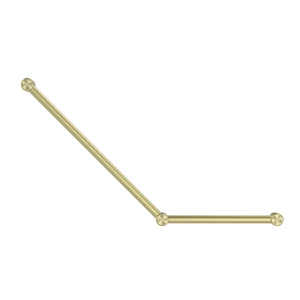 NERO MECCA CARE 32MM AMBULANT TOILET GRAB RAIL 45° 750X450MM BRUSHED GOLD