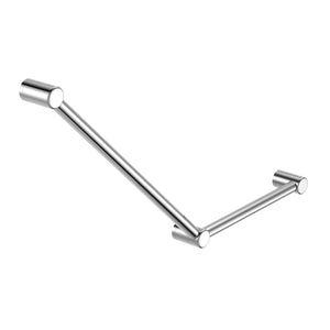 NERO MECCA CARE 32MM AMBULANT TOILET GRAB RAIL 45° 750X450MM CHROME