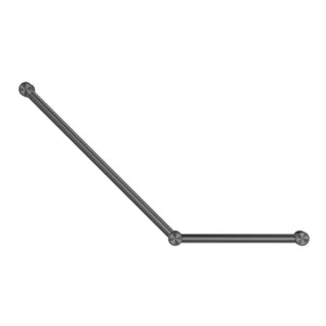 NERO MECCA CARE 32MM AMBULANT TOILET GRAB RAIL 45° 750X450MM GUN METAL