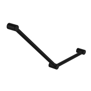 NERO MECCA CARE 32MM AMBULANT TOILET GRAB RAIL 45° 750X450MM MATTE BLACK