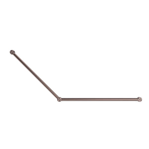 NERO MECCA CARE 32MM DDA ACCESSIBLE TOILET GRAB RAIL SET 45 DEGREE 750X900MM BRUSHED BRONZE