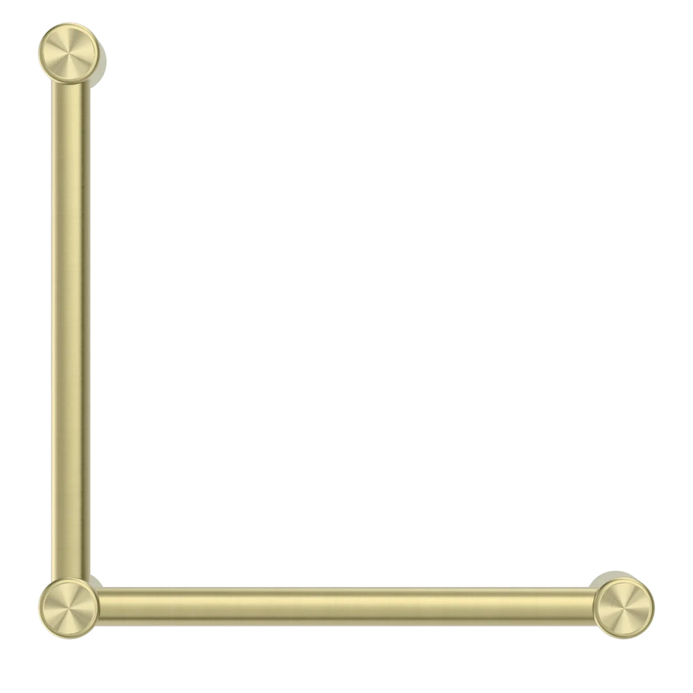 NERO MECCA CARE 32MM TOILET GRAB RAIL 90° 450X450MM BRUSHED GOLD