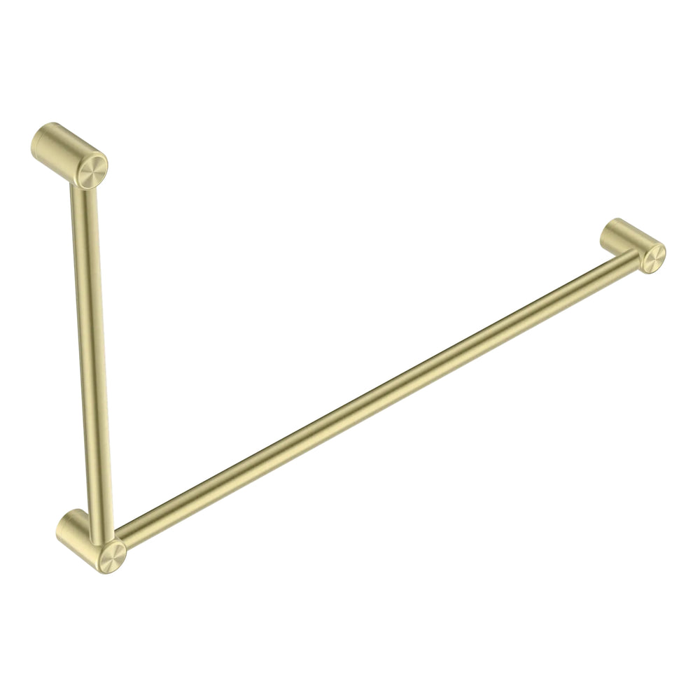 NERO MECCA CARE 32MM DDA ACCESSIBLE TOILET GRAB RAIL SET 90 DEGREE 600X1000MM BRUSHED GOLD