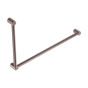 NERO MECCA CARE 32MM DDA ACCESSIBLE TOILET GRAB RAIL SET 90 DEGREE 600X1000MM BRUSHED BRONZE